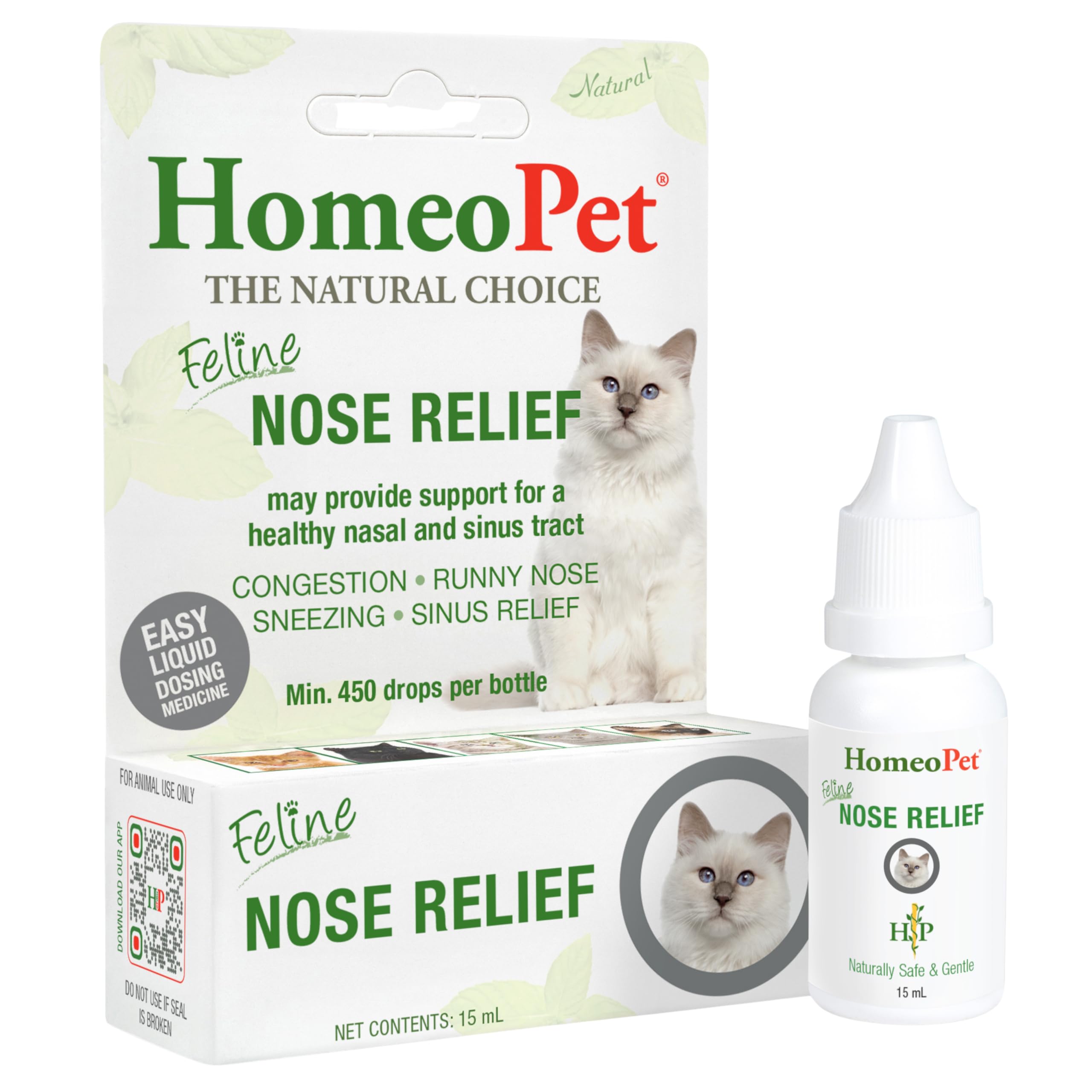 HomeoPet Feline Nose Relief supplement bottle