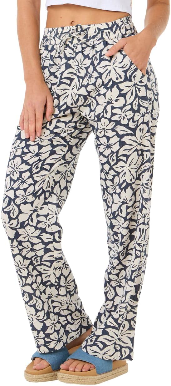 Rip Curl Las Dalias Women's Wide-Leg Pants - Flowy Summer Beachwear Trousers