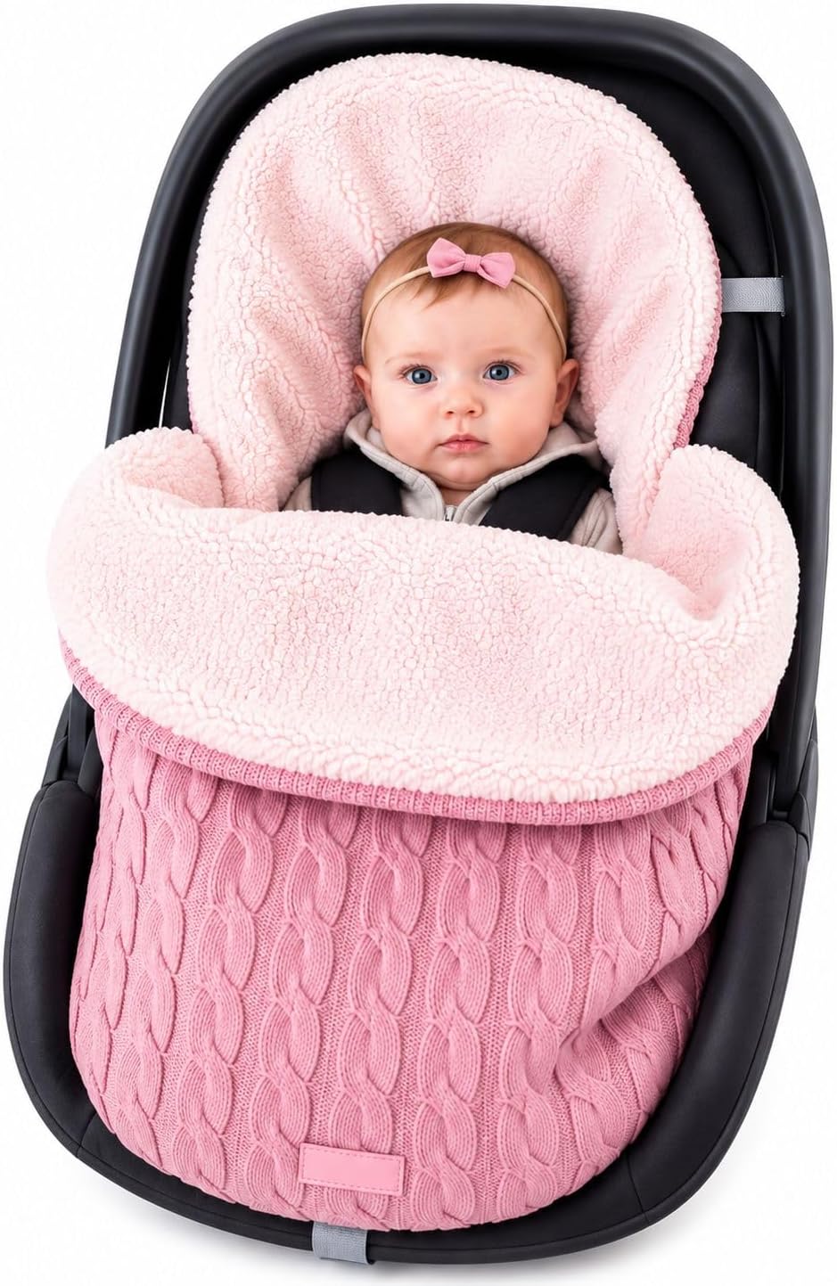 Baby Car Seat/Strollers Footmuff – Warm Plush Winter Cover for Infants
