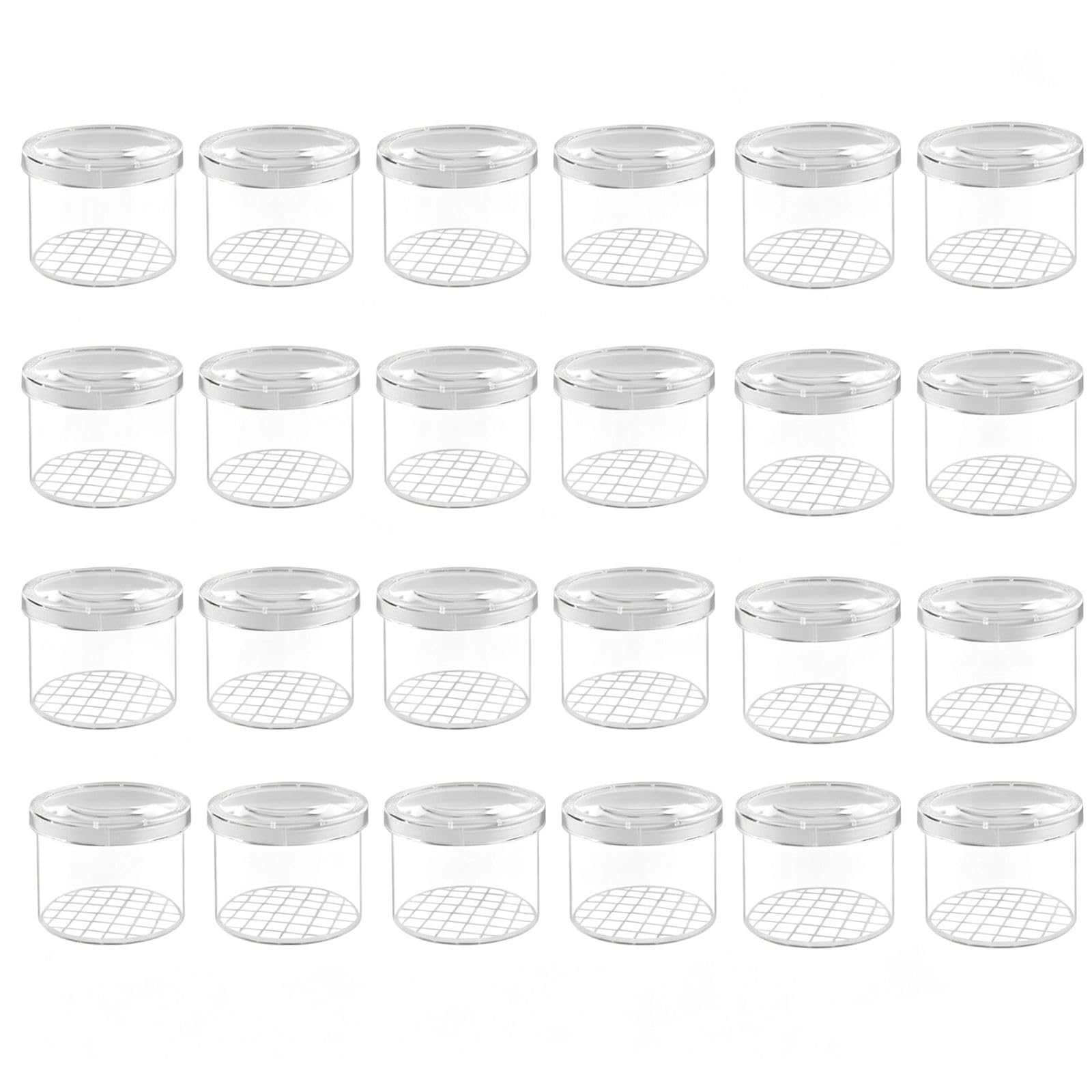 TSLBW 24 Pcs Magnifying Insect Viewer Box Bug Collecting and Viewer Box for Kids Insect Observing Jar for Science & Nature Exploration
