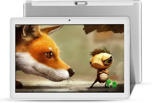 YITAOERA Tablet 10.1 Inch Android 10 Tablet PC, Android 10.0 Phablet Tablet Quad Core 4GB RAM 64GB ROM, Dual Camera, 2.4 WiFi, Bluetooth, GPS,1280x800 HD IPS Screen, Google Play (White)