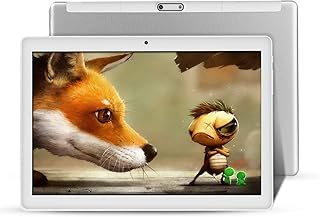 Tablet 10 inch Android 10.0 Tablet PC, 3G Phablet with Dual Sim Card Slots,2MP+8MP Dual Camera,4GB RAM, 64GB Storage,1280X800 IPS Screen,Bluetooth,GPS,FM,WiFi Android Tablets (Silver)