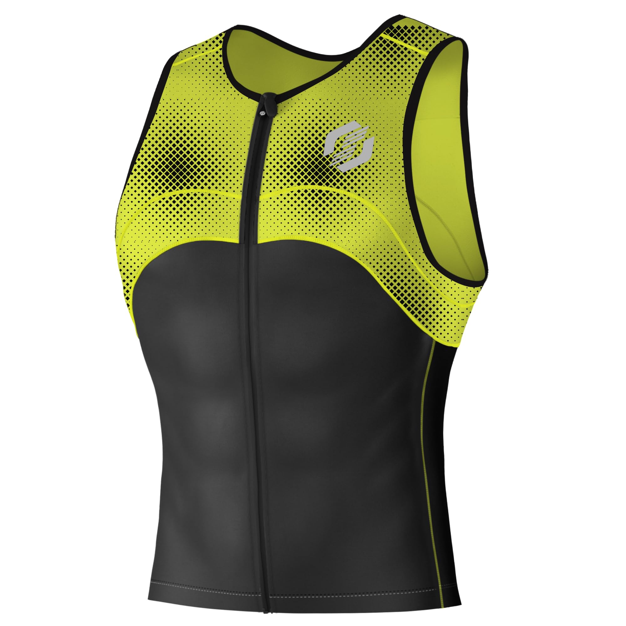SLS3 Triathlon - Maglia da Uomo con Chiusura Lampo, Maglietta | Top | FX Tri Jersey