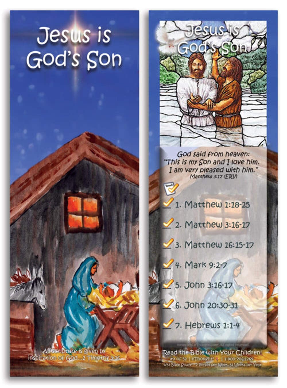 Daily Bible Reading Program for Children - 52 Designs - 1 Set of 52 Cards - Perfect for Parents or Others Wanting Help Reading the Bible Each Day to Young Children - Image 6