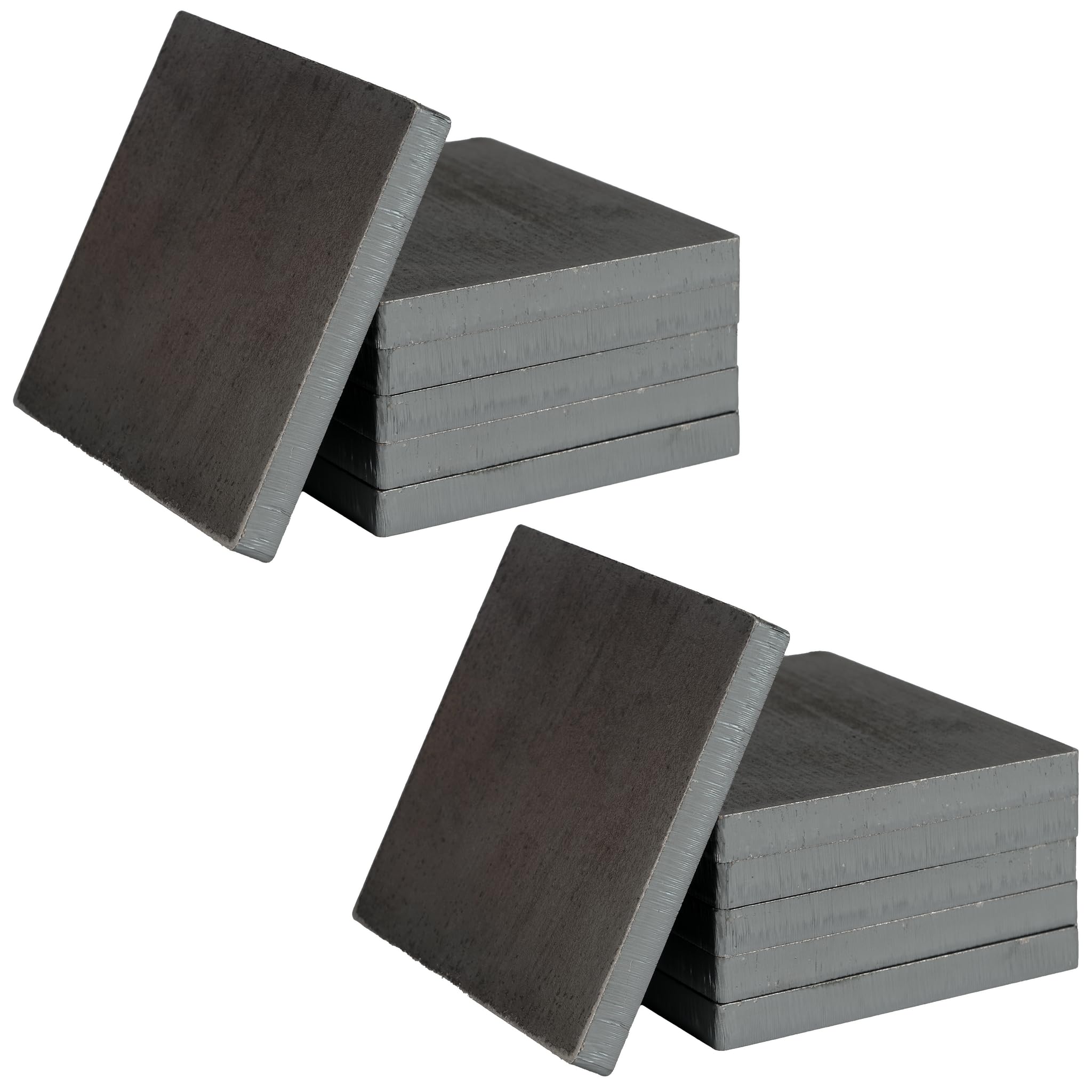 Weldable 5/16 Inch Hot Rolled Mild Steel Plate Mill Finish (3 x 3 Inch, Pack of 12) - Made in USA