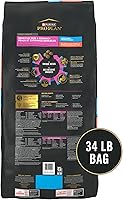 Vista 9 de Purina Pro Plan - Alimento para perros de raza grande con piel y estómago sensibles con probióticos, fórmula de salmón y arroz, bolsa de 34 libras