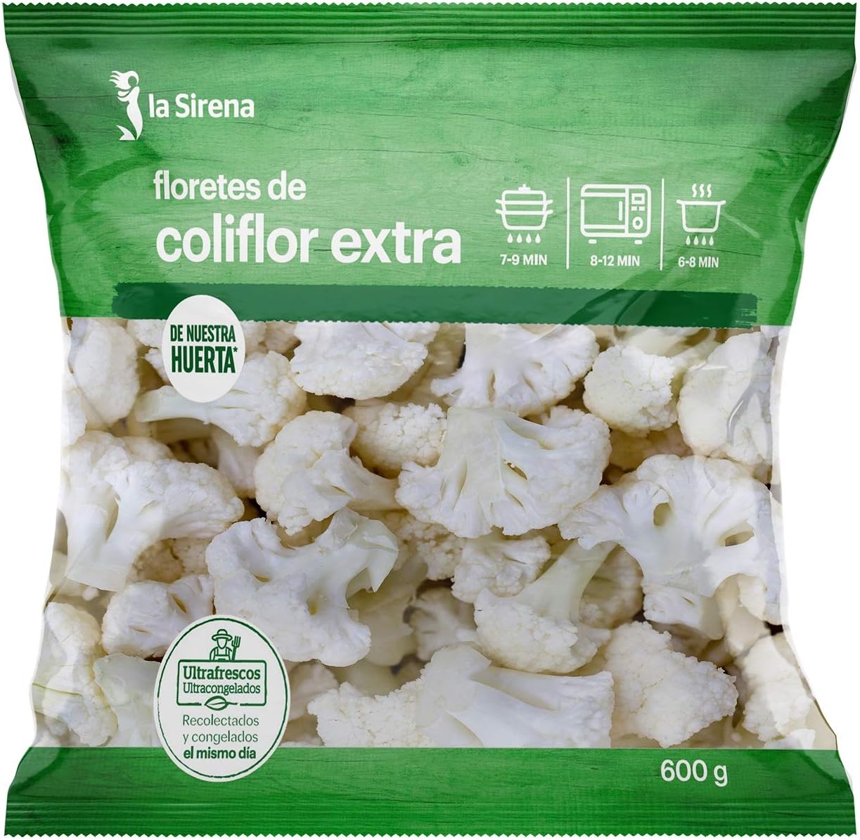 La Sirena Coliflor Extra, 600g (Congelado)