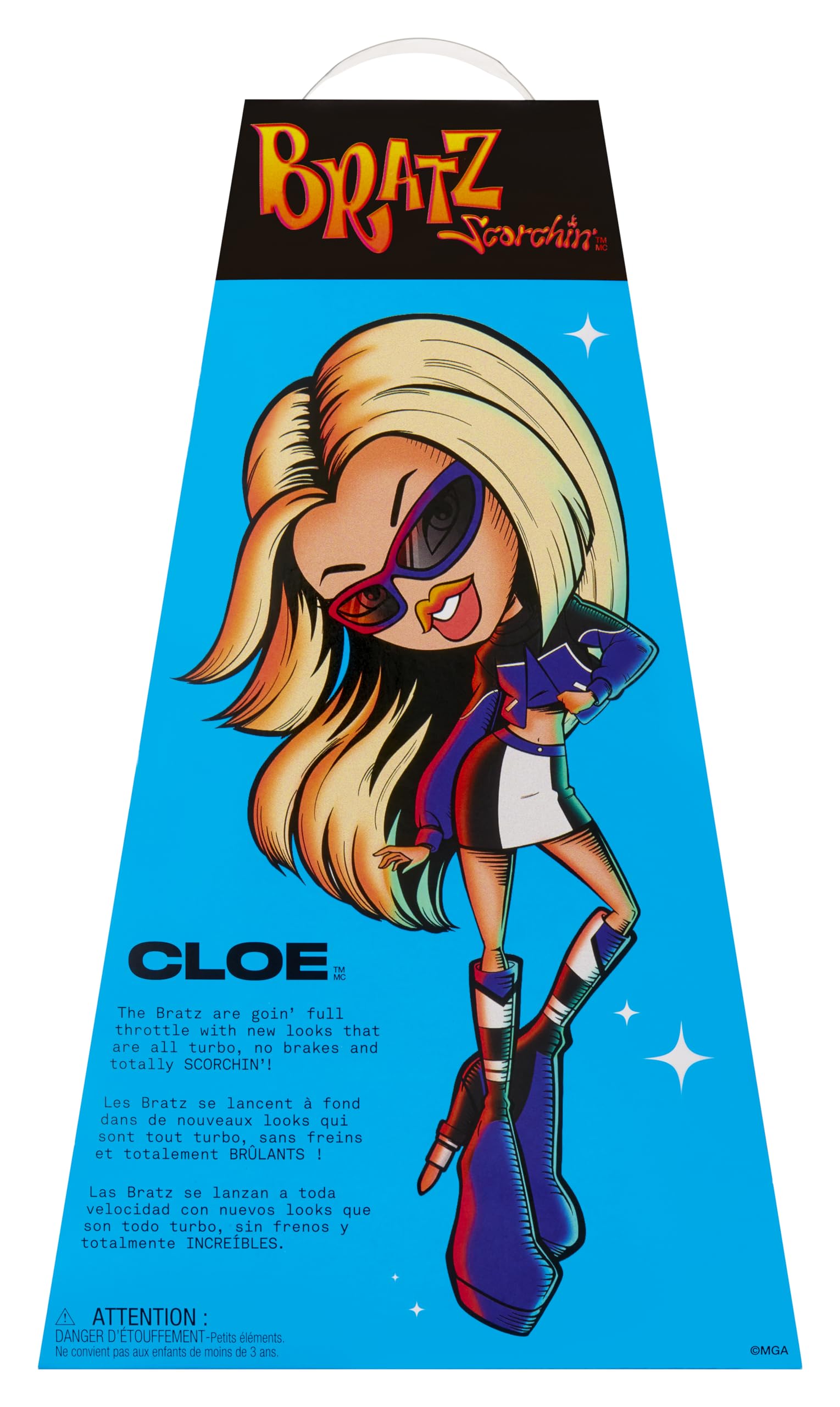 Bratz Scorchin' Cloe - Include 1 Bambola Fashion con Abiti e Accessori, Bambole ispirate alle Moto, Bei Giocattoli per Bambine
