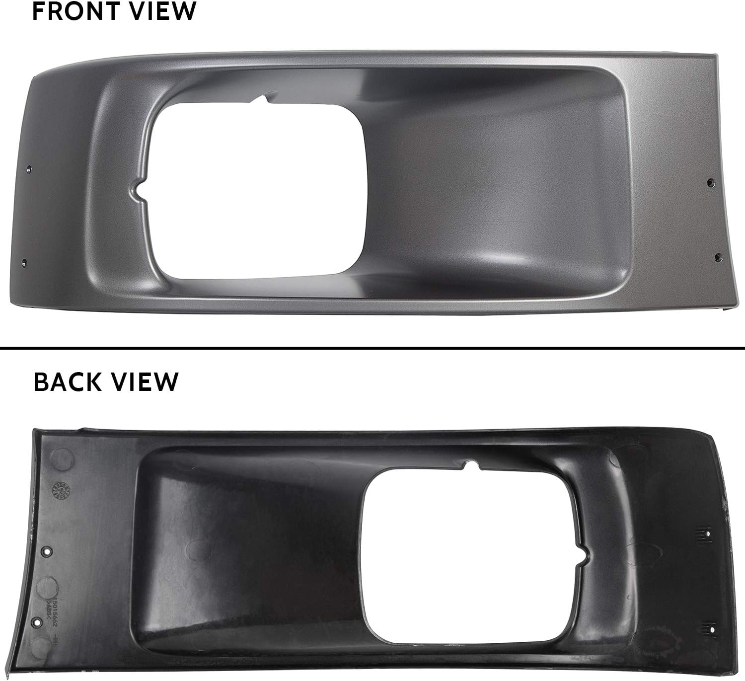 HECASA Right Headlight Bezel Compatible with 2003-2009 Chevrolet/GMC C4500 C5500 Topkick/Kodiak Replacement for 15015662 Headlamp RH Passenger Side