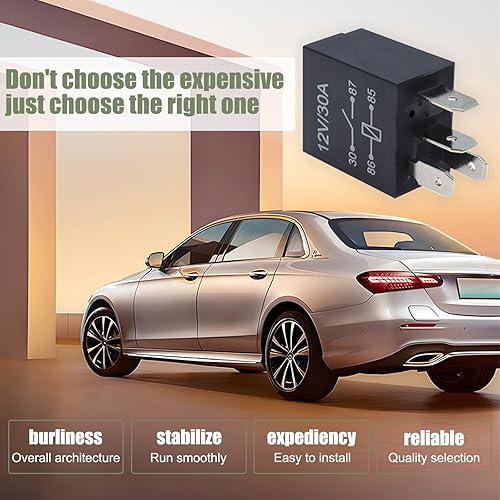 Miniatura 6 de Slykew 4 piezas de repuesto de relé de automóvil de 4 pines y 12 V, accesorios de protección de línea de acelerador de vehículos, accesorios de