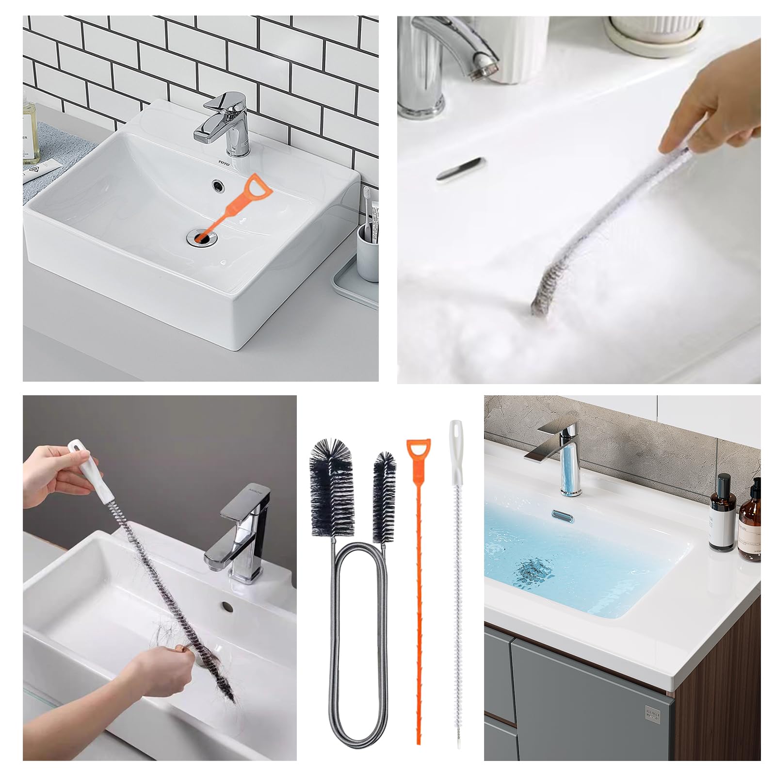 Kit Scovolino Per Pulire Tubi E Scarichi - Doppia Testa In Nylon, Flessibile E Efficace - Foto 9