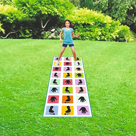 PRAMUKH FASHION Jumbo Play Floor Games (3.5 feet x 8 feet- PVC Flex Material) Game for Kids n Adults Family Game, Kith-Kith, Stapu, Langdi, Chalk Game