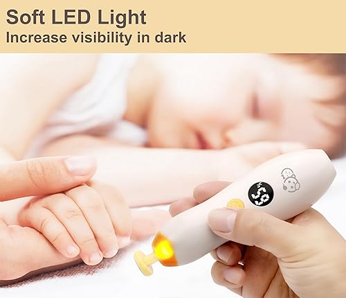 Miniatura 2 de Royal Angels Juego de recortador de uñas eléctrico recargable 22 en 1 (Mango) y 2 piezas 4 en 1 limpiador de nariz, uñas y oídos (azul y rosa)