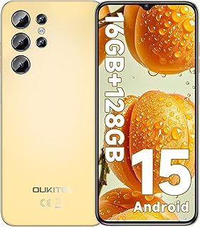 OUKITEL C1 Smartphone Pas Cher Android 15, 16(4+12)Go +128Go(TF 1TB) Telephone Portable Pas Cher, 6.52
