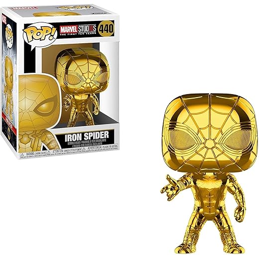 Sale Funko Pop! Marvel: Studios 10 - Iron Spider (Chrome) Toy, Multicolor