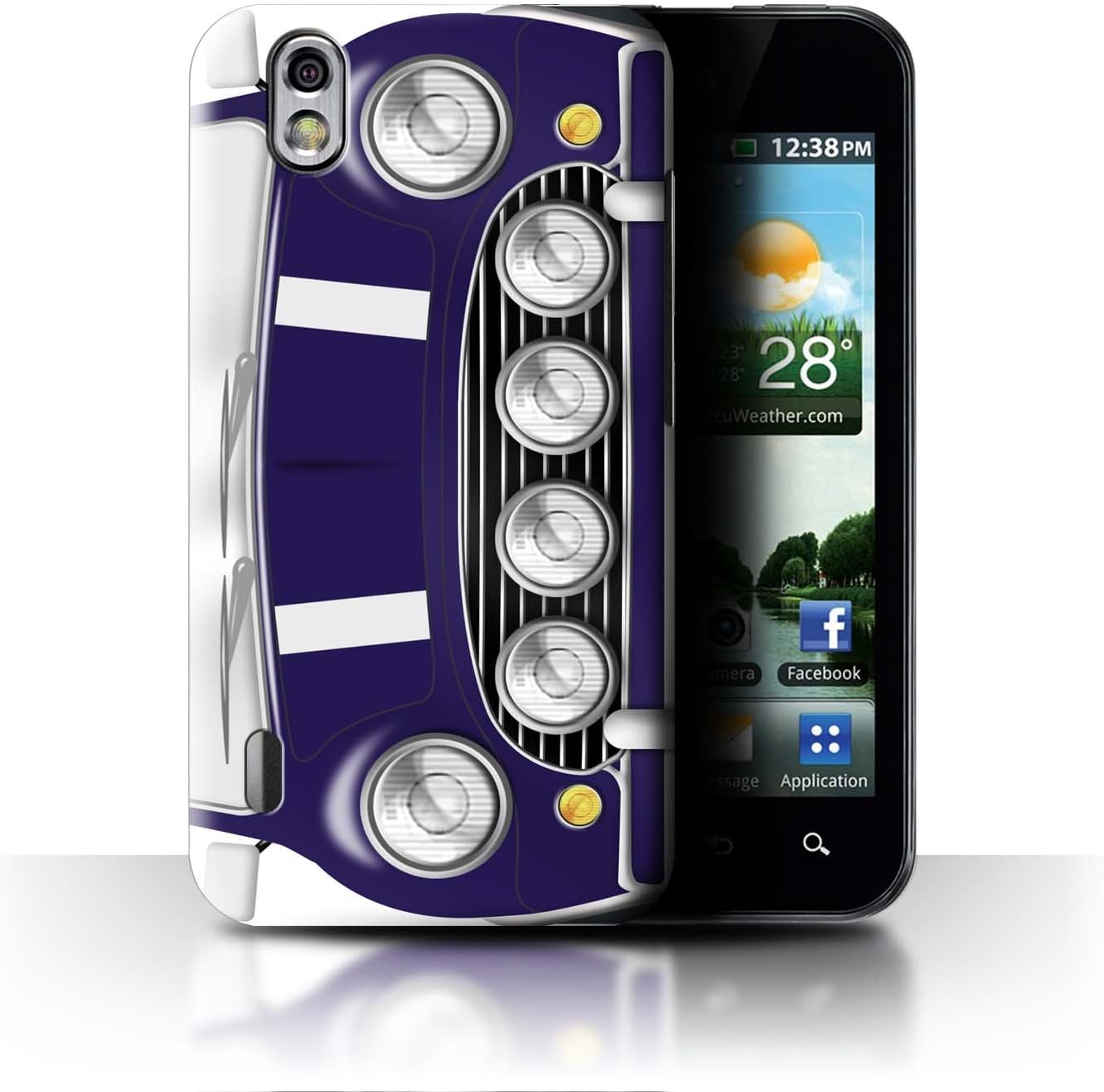 Phone Case for LG Optimus Black P970 Classic Retro Mini Tahiti Blue Transparent Clear Ultra Slim Thin Hard Back Cover