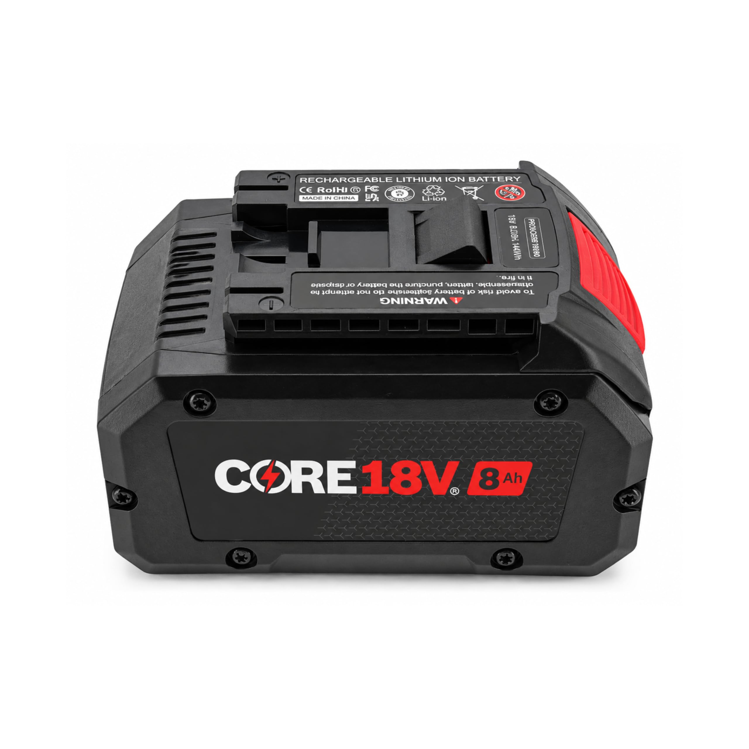 Batería 18V 8.0Ah Compatible con Bosch Professional 18V Pro Core - Batería de repuesto Li-ION 144Wh con indicador LED