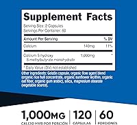 Vista 2 de Nutricost HMB (beta-hidroxi beta-metilbutirato) 1000 mg (120 cápsulas) – 500 mg por cápsula, 60 porciones – Sin gluten y sin OMG