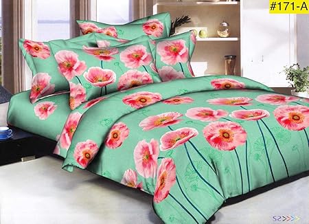 MIL Furnishings Polycotton Queen Size Quilt Cover (Stars, 90x100-inch)