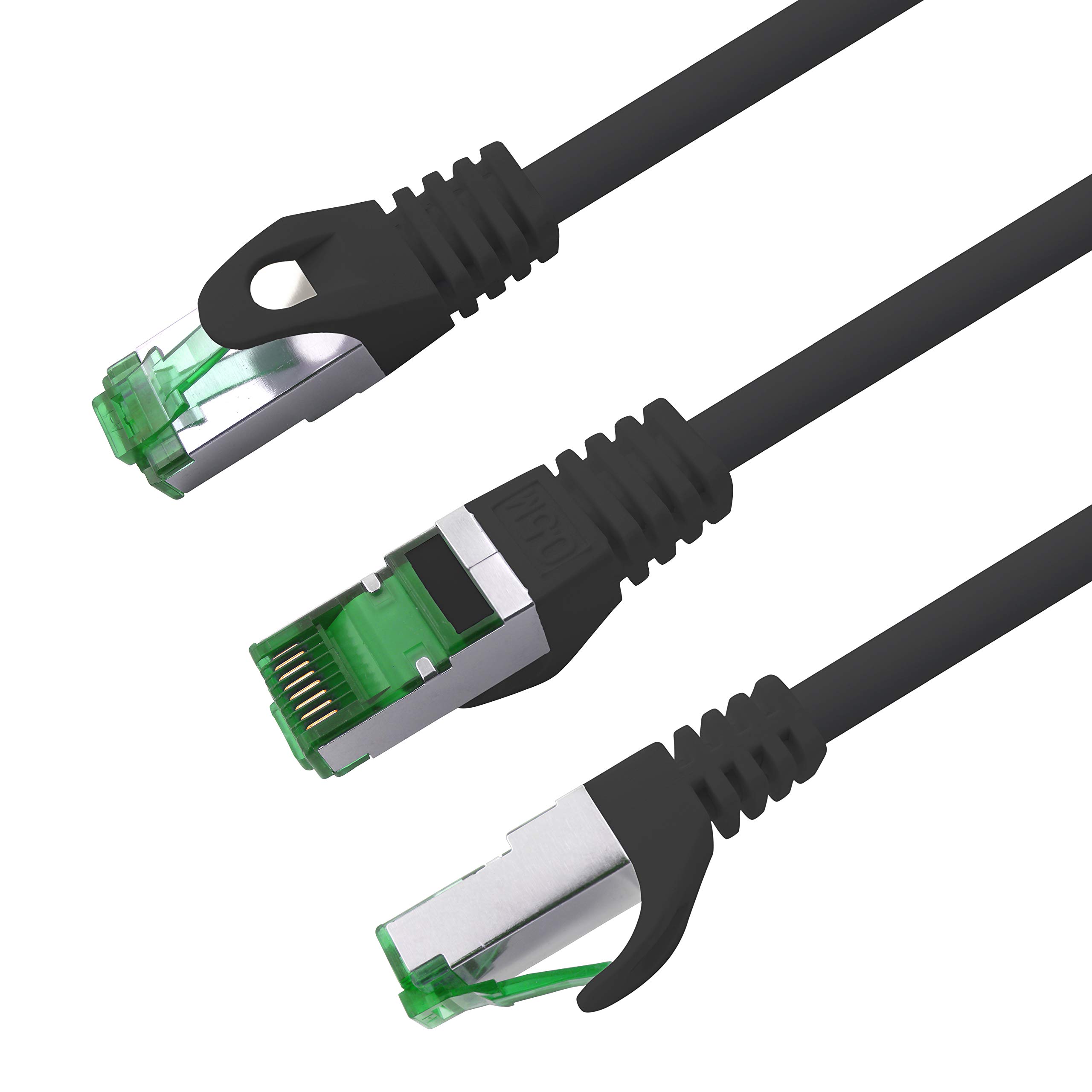 1aTTack.de CAT7 LAN Netzwerkkabel 5x 2mbps Ethernet SFTP - schwarz – Bild 6