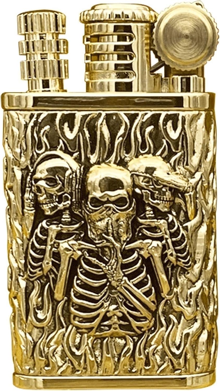 Retro Metal Antique Lighter, Soft Flame Lighter, Permanent