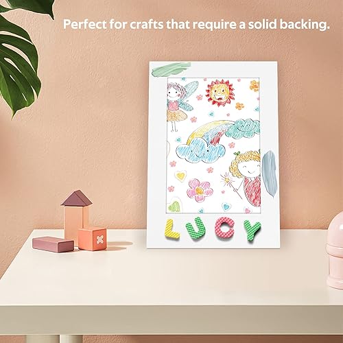 Miniatura 51 de Golden State Art Paquete de 10 hojas de cartón corrugado blanco por un lado, 12 x 12 pulgadas, insertos de cartón plano para correo, embalaje