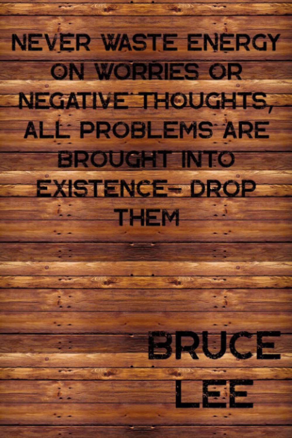 Bruce Lee Quote I Never Waste Energy I Size 6 x 9 I Blank 110 Pages: Bruce Lee Notebook, Journal, Diary, 110 Pages Blank