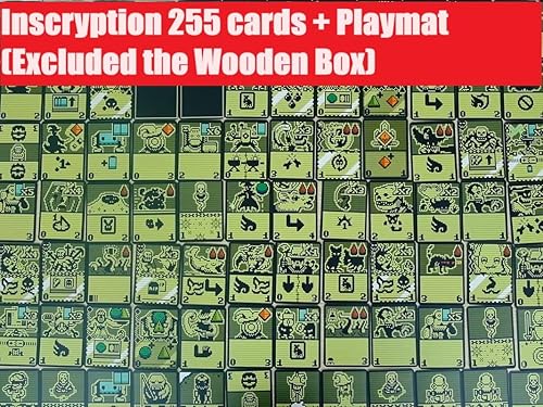 Juego de cartas de inscryption con 255 cartas laminadas | Totalmente elegible para juego de 2 jugadores