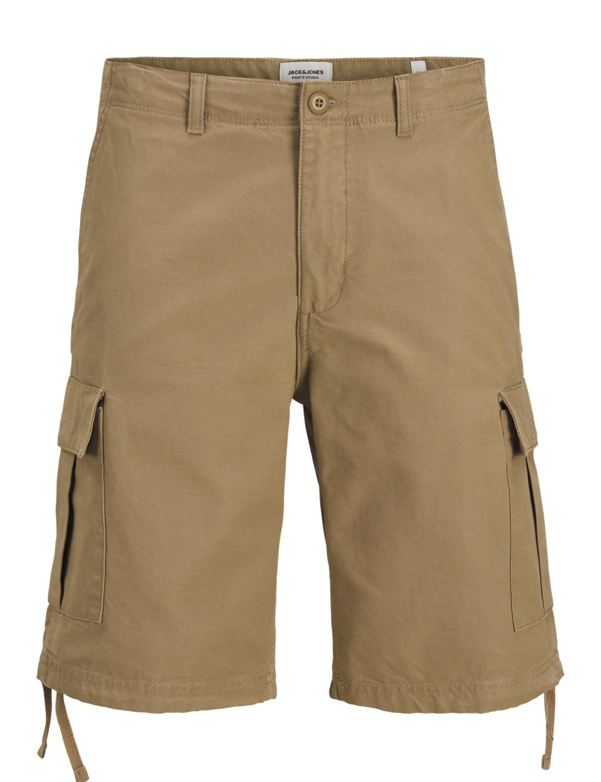 JACK & JONES Men's Jpstcole Barkley Jjcargo Shorts Sn Pls, Elmwood, 32
