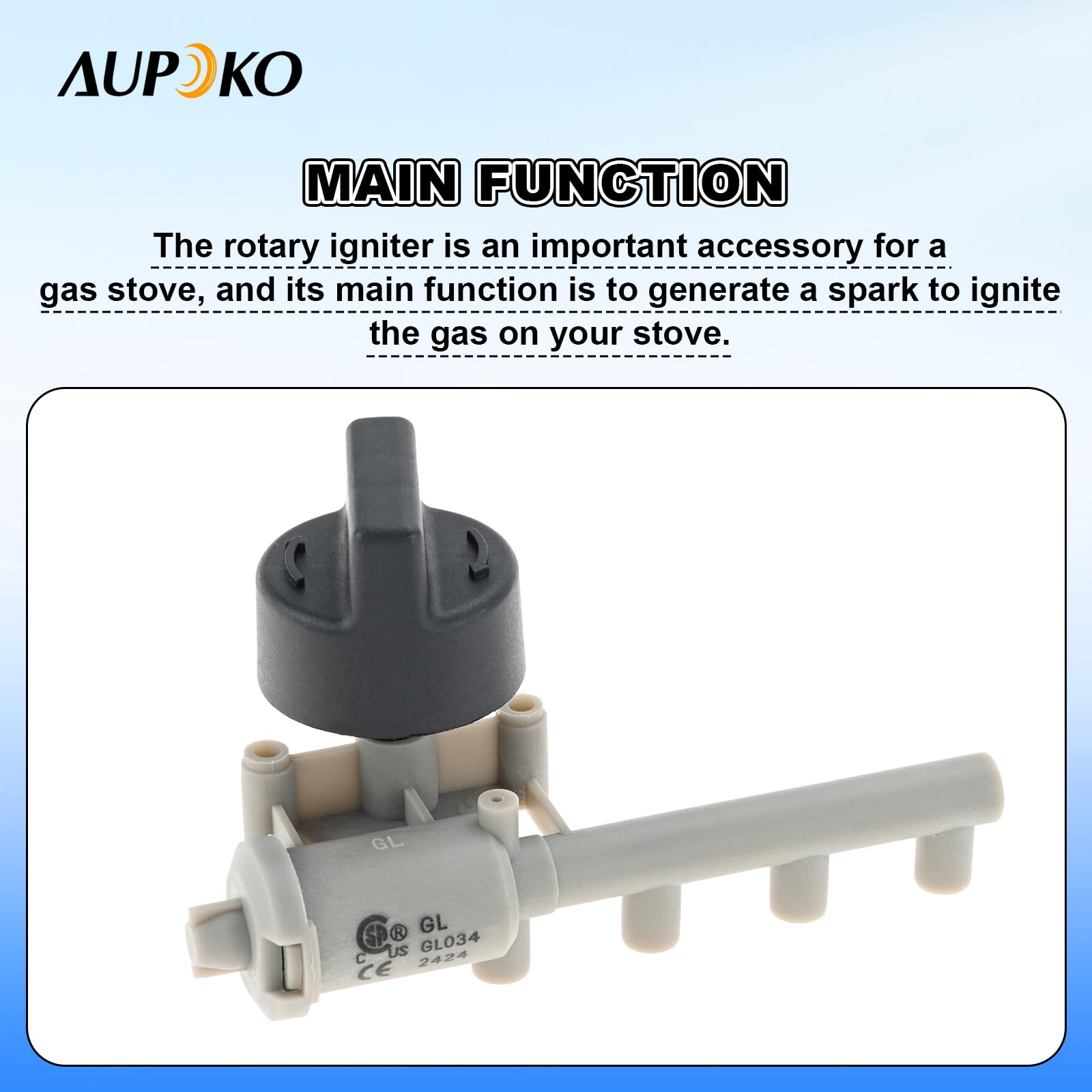 Amazon.com : Aupoko 4 Outlet Rotary Piezo Ignitor with Knob