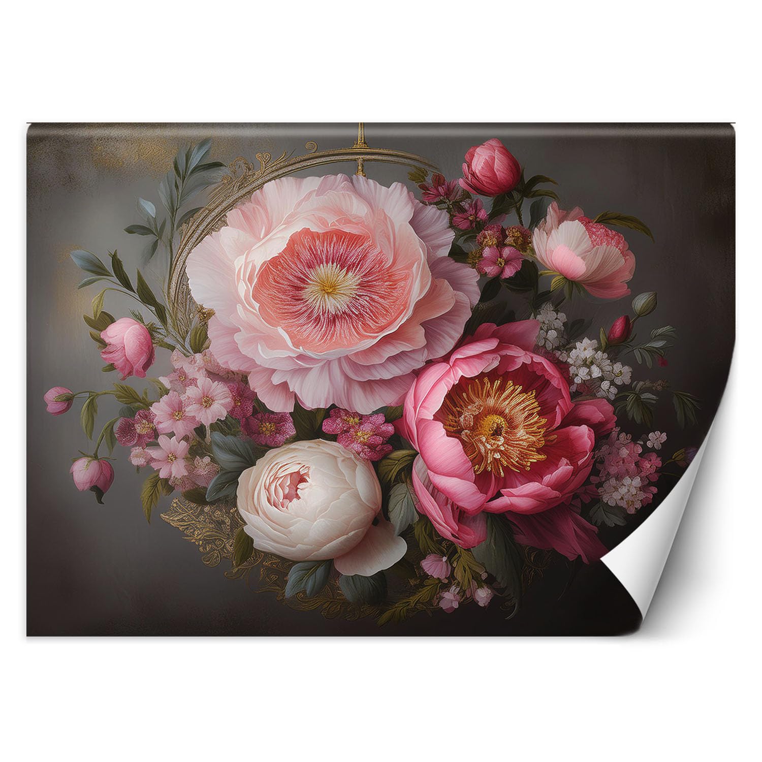 Papier peint intisse pose facile pour masquer defauts muraux salon 3d rosa