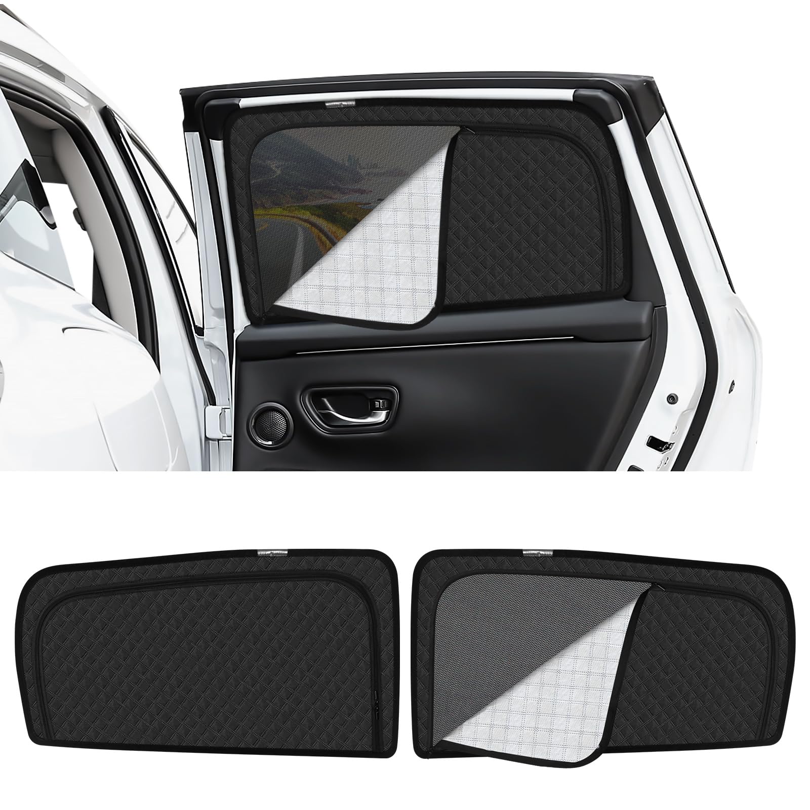 Amazon | 新型 ZR-V RZ系 専用 サンシェード マグネット 後席 換気