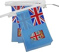 Vista 248 de Guatemala 19.7 ft BUNTING Flag 20 banderas 9'' x 6'' - Banderas de cuerda guatemalteca 5.9 x 8.3 in - AZ FLAG