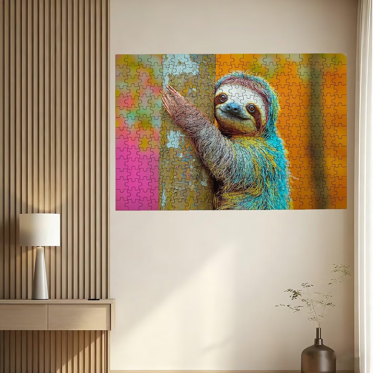Puzzle 5000 sztuk dla dorosłych zwierząt, drzewo logiczne, puzzle 5000 sztuk dla dorosłych, drewniane puzzle z pudełkiem na prezent rozmiar 156 x 105 cm, wyzwanie puzzle dla całej rodziny, prezent dla