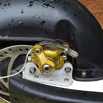 Mohit Enterprises Aluminum Alloy Electric Scooter Disc Brake for Folding Bike Right Gold (54055633JEL)