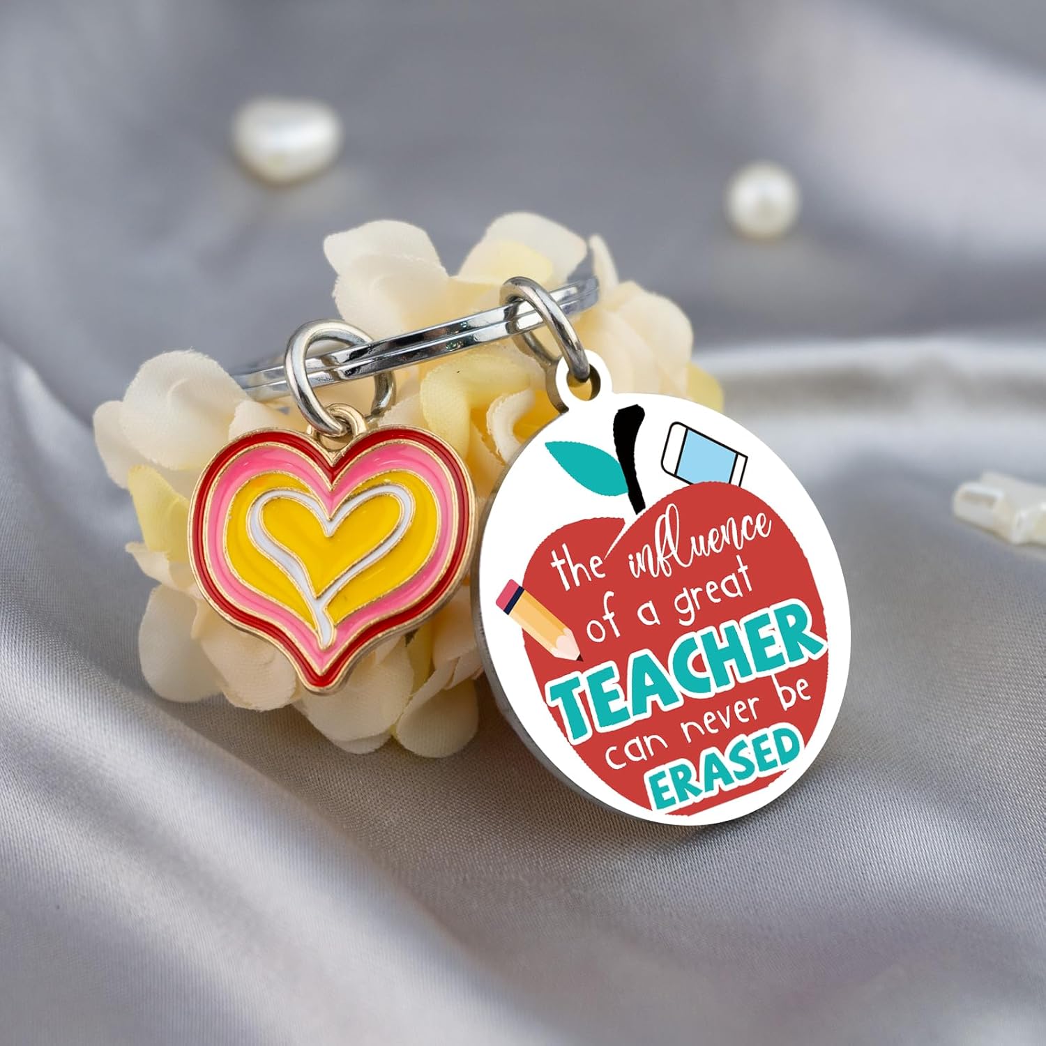 Valentines Day Gifts for Teachers Keychain Teacher Appreciation Gifts for Women Thank You Gift for Teachers Teaching Students Graduation Birthday Thanksgiving Christma End of Year Gift Ideas - Image 4