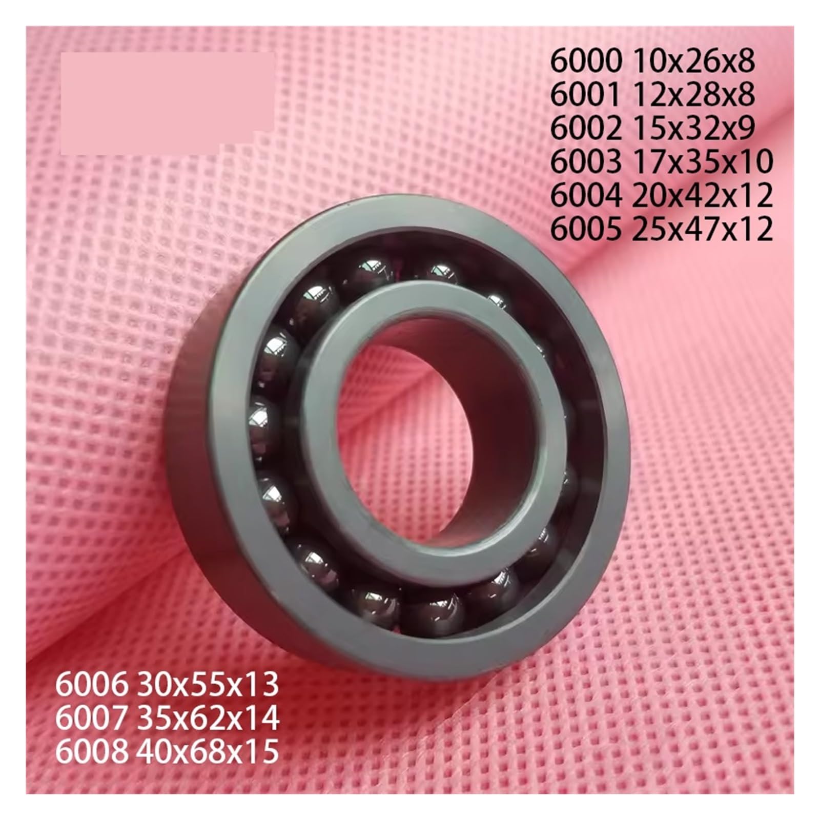 Rodamientos cerámicos 1 Uds. Rodamiento cerámico de bolas completas de nitruro de silicio 6000 6001 6002 6003 6004 6005 6006 6007 6008CEF de alta temperatura(6006CEF 30x55x13)