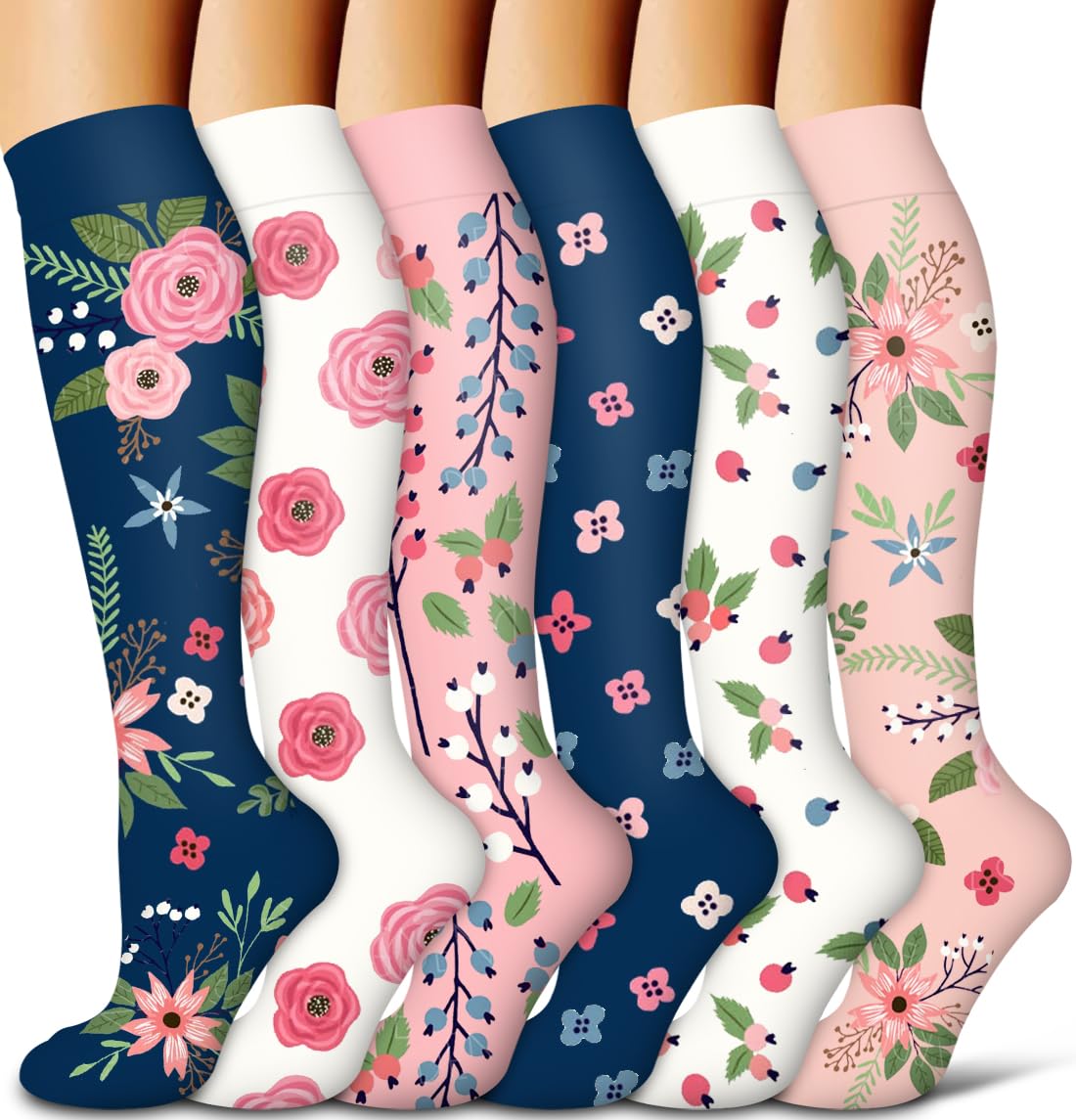 COOLOVERCompression Socks for Women and Men - Best for Circulation, Running, Athletic, Recover, Nurse, Travel