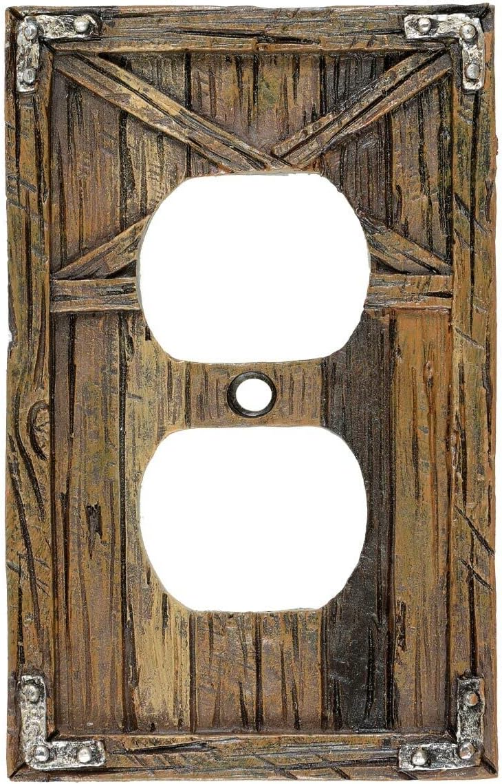 Rustic Barn Door Outlet Cover