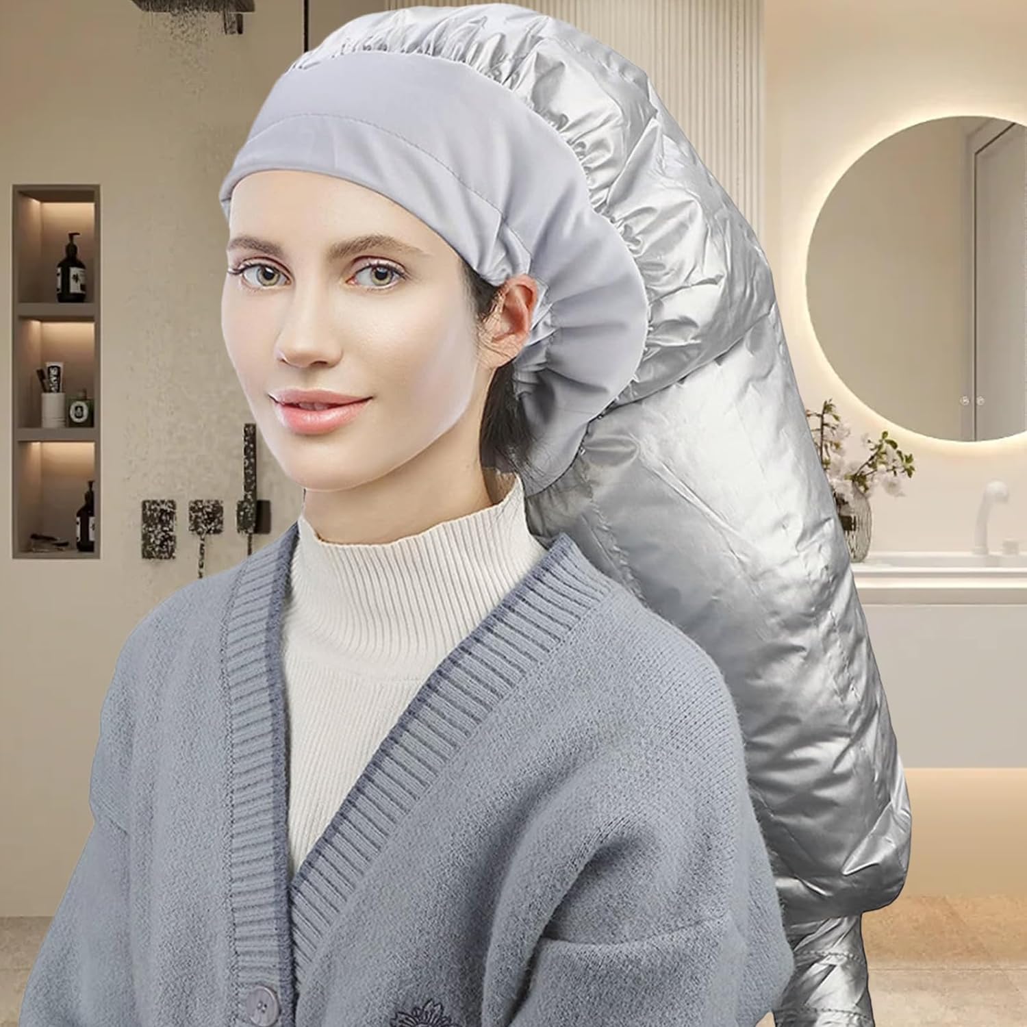 LXTaoler Motorhauben-Haartrockner, Verstellbare Dampfhaube Mit Kapuze Für Handföhn – Lila, Für Langes Lockiges Haar