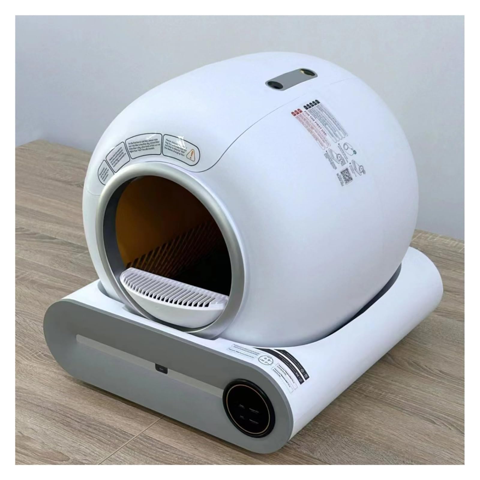 Baño para gatos, Control De Aplicación Caja Para Gatos Autolimpiante 9L, SOLO Admite 2', WiFi 4G Con Tapete Y Bolsas Basura', Apto Para Tofu Mezclas,para varios gatos