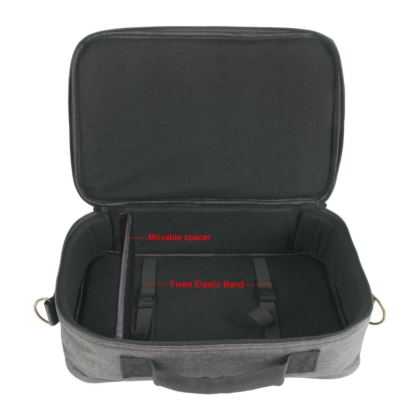 Borsa per il trasporto compatibile con i pedali multieffetto per chitarra Boss ME-80 / GT-1000 / GX-100 / ME-90, borsa portaoggetti per pedaliera con scomparto per cavi,Pacchetto multieffetto portatil