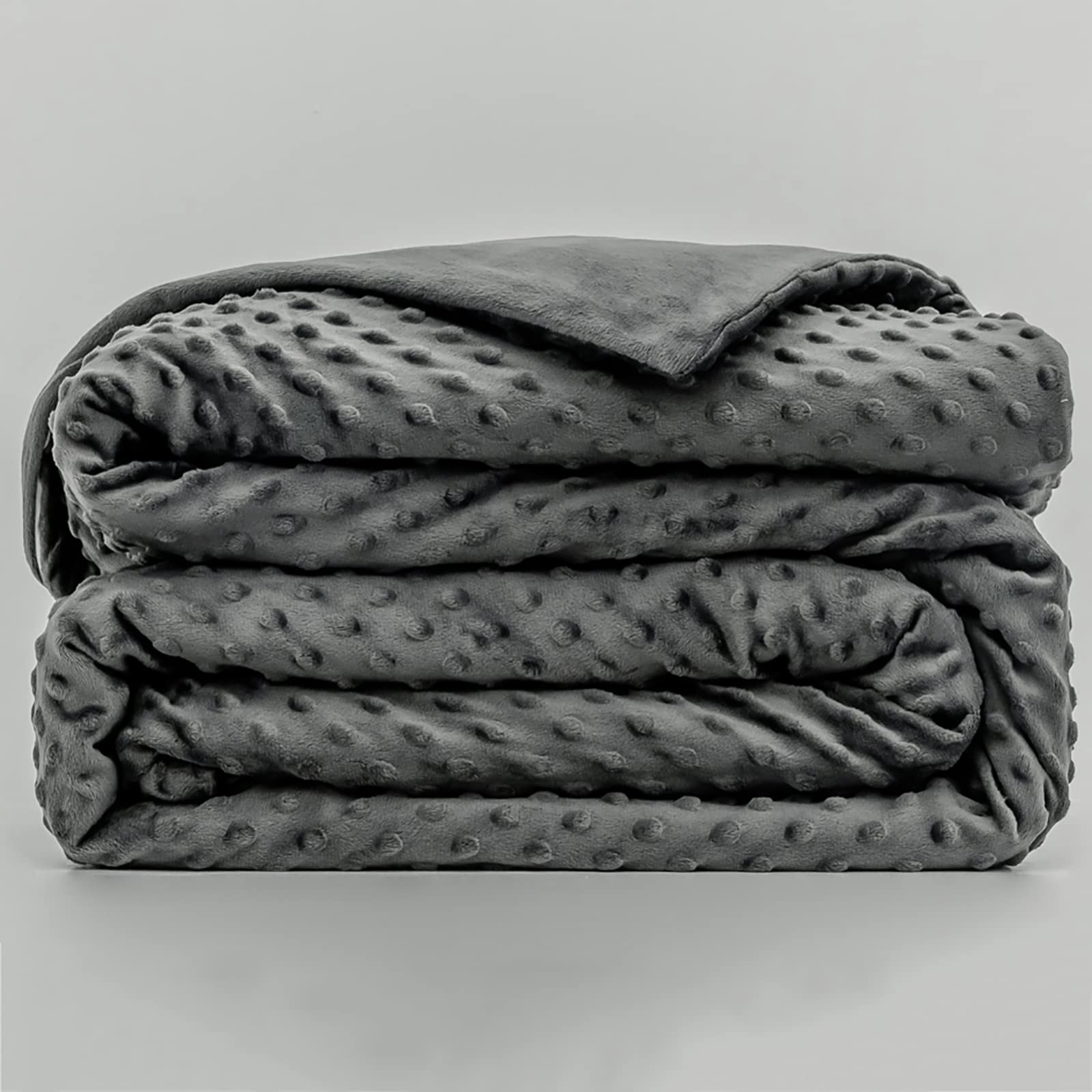 Housse de couette de luxe en velours ultra doux gris pour couverture lestée 60x80
