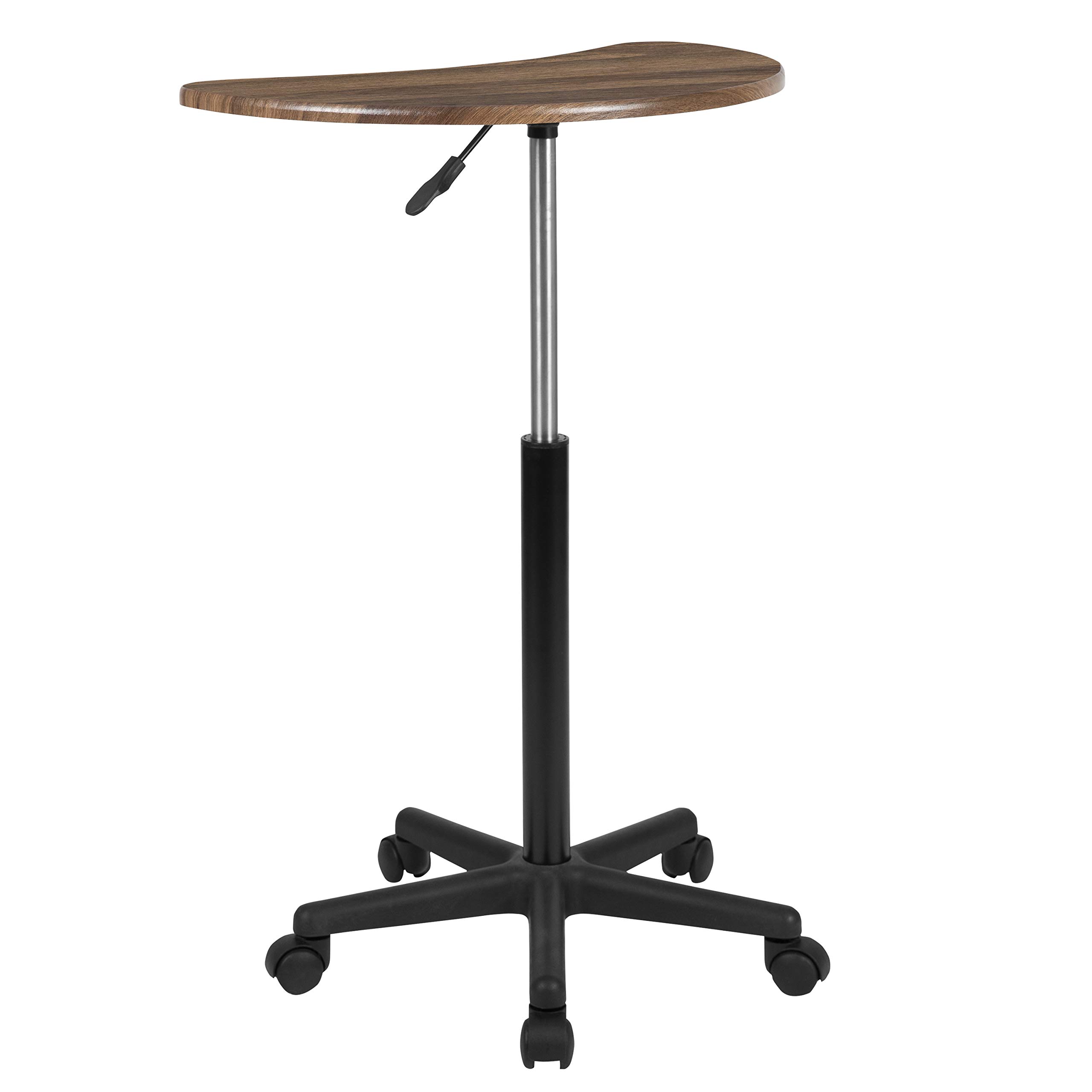 Flash Furniture Mobiler Laptop-Schreibtisch, Walnussholz