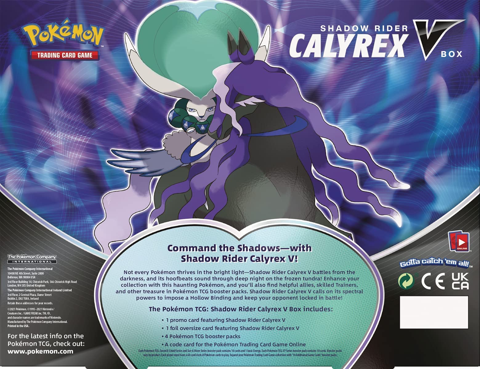 Amazon.com: Pokemon TCG: Calyrex V Box : Toys & Games