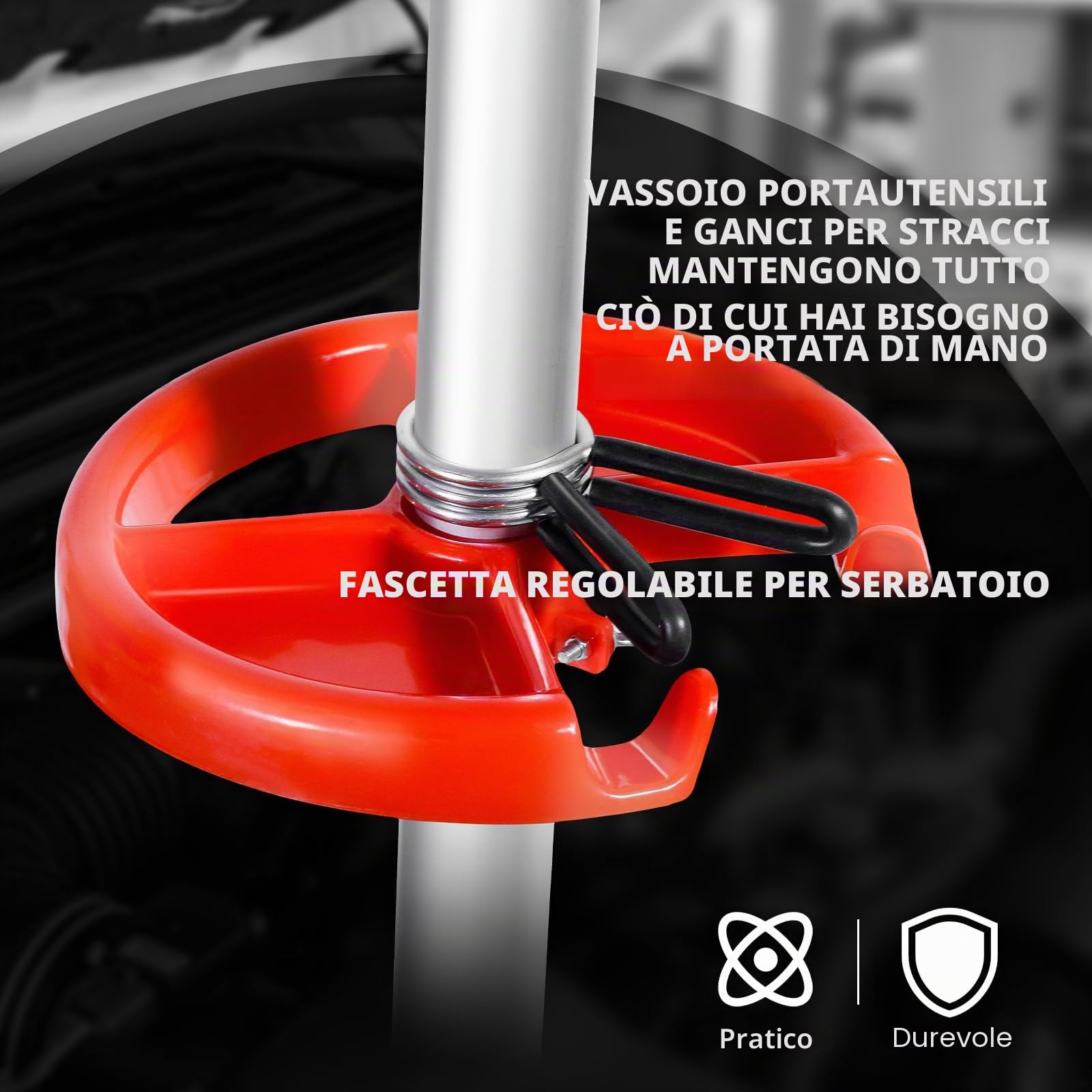 CCLIFE Aspiratore Olio esausto 35L Recuperatore per Il Cambio dell’Olio del Motore 69-175 cm