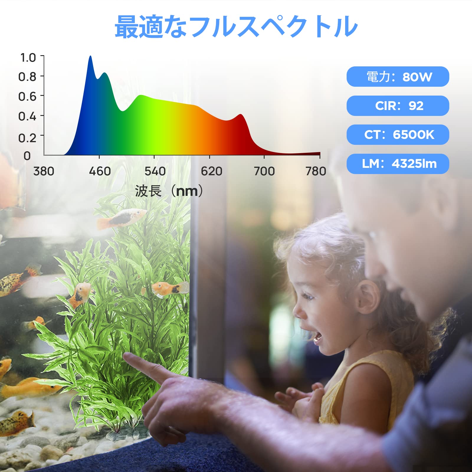 Amazon.co.jp: Lominie LED水族館ライト、調光器制御0〜100％の明るさ