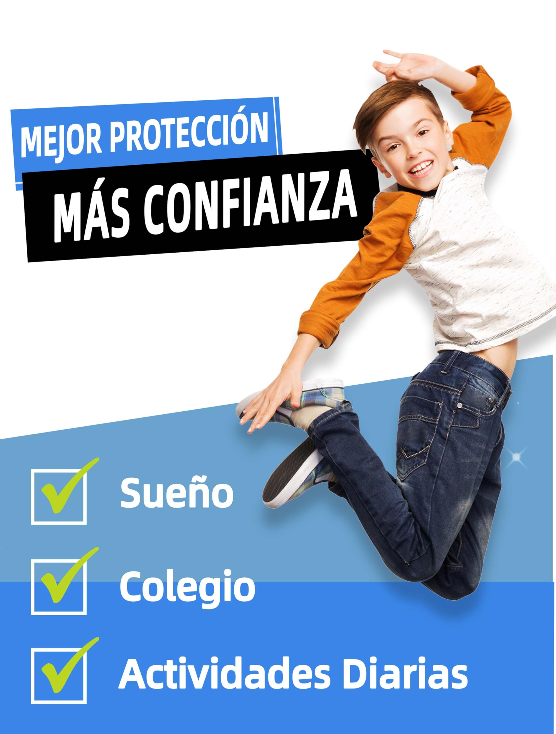 TIICHOO Calzoncillos Absorbentes Niño Boxer Incontinencia Urinaria Lavable Bragas Incontinencia Niño Pack de 5