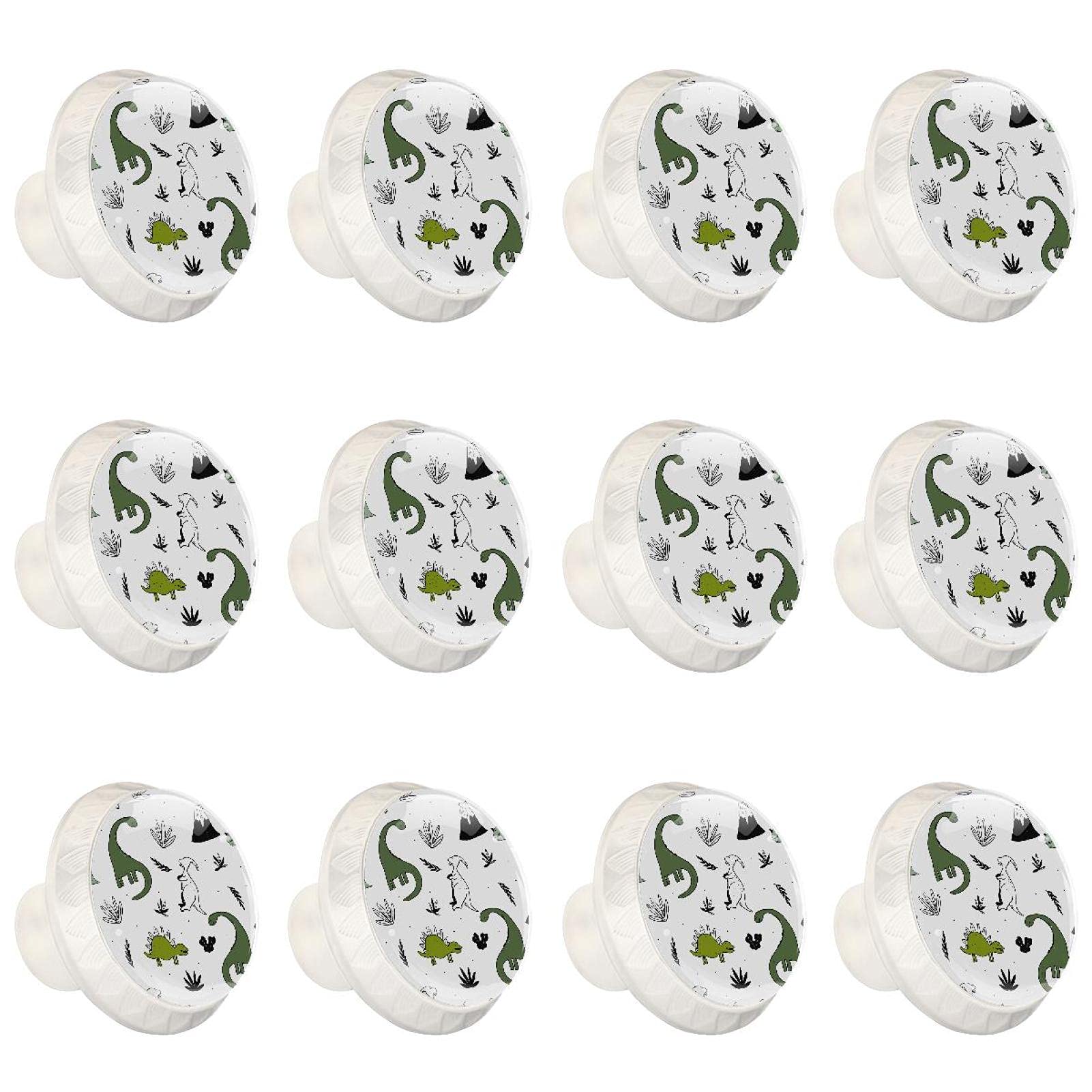 Boutons d'armoires de cuisine ronds poignées commode dinosaure