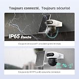 EZVIZ 4G 8MP(4MP+4MP) Camera Exterieur sans Fil à Double Objectif,CB90x Kit - 4